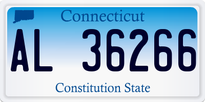 CT license plate AL36266