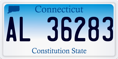CT license plate AL36283