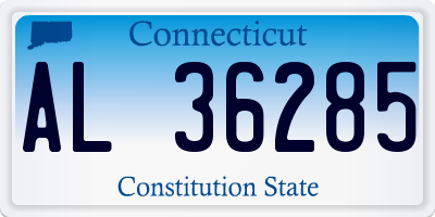 CT license plate AL36285