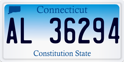 CT license plate AL36294