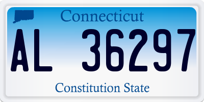 CT license plate AL36297