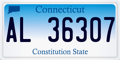 CT license plate AL36307