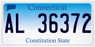 CT license plate AL36372