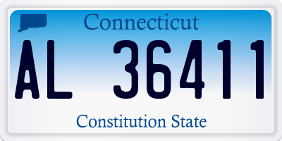 CT license plate AL36411