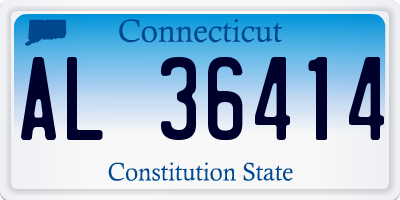 CT license plate AL36414