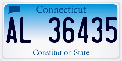 CT license plate AL36435