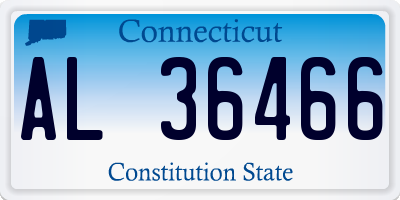 CT license plate AL36466