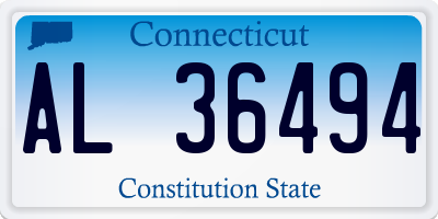 CT license plate AL36494