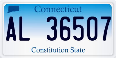 CT license plate AL36507