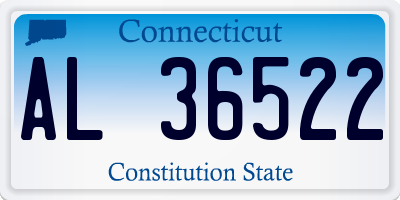 CT license plate AL36522