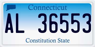 CT license plate AL36553