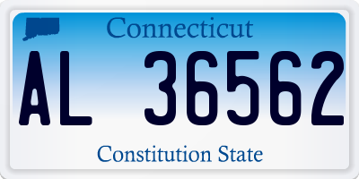 CT license plate AL36562