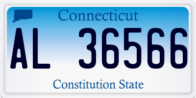 CT license plate AL36566