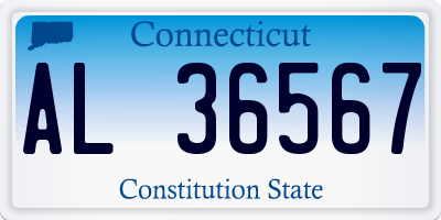 CT license plate AL36567