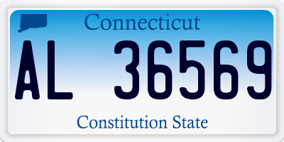 CT license plate AL36569
