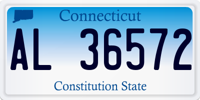 CT license plate AL36572