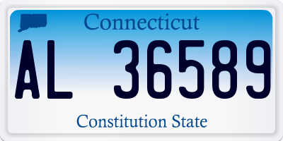 CT license plate AL36589