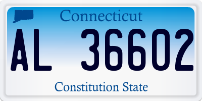 CT license plate AL36602