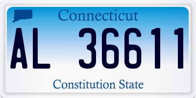 CT license plate AL36611