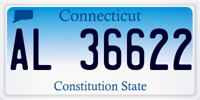 CT license plate AL36622