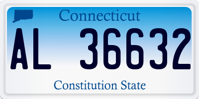 CT license plate AL36632