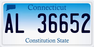 CT license plate AL36652