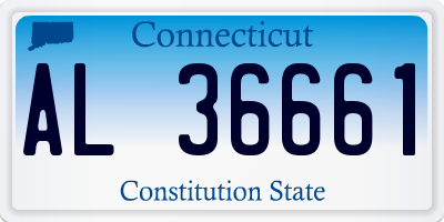 CT license plate AL36661