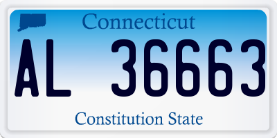CT license plate AL36663