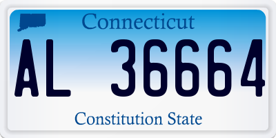 CT license plate AL36664