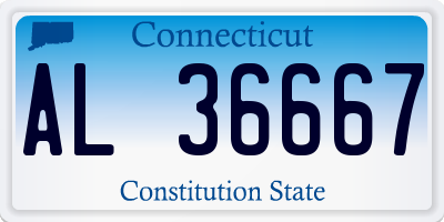 CT license plate AL36667