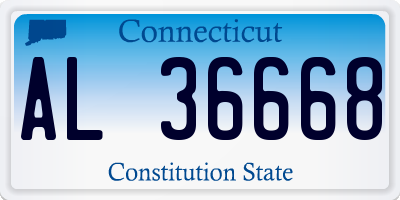 CT license plate AL36668