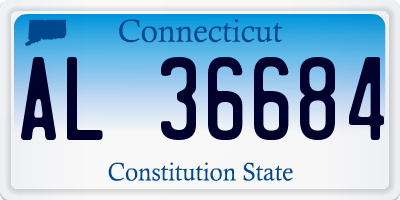 CT license plate AL36684