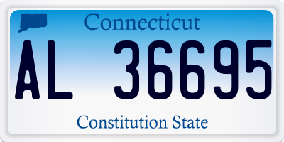 CT license plate AL36695