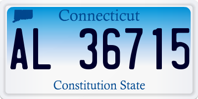 CT license plate AL36715