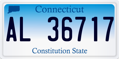 CT license plate AL36717