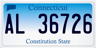 CT license plate AL36726