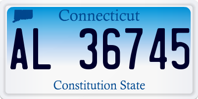 CT license plate AL36745
