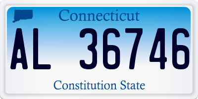 CT license plate AL36746
