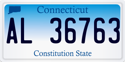 CT license plate AL36763