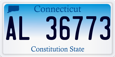 CT license plate AL36773