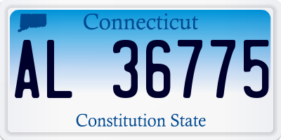 CT license plate AL36775