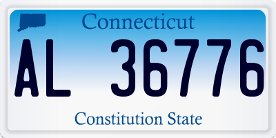 CT license plate AL36776