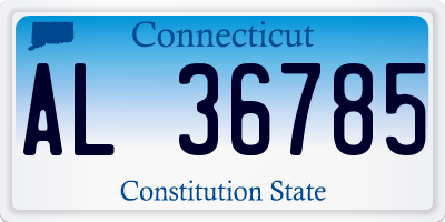 CT license plate AL36785