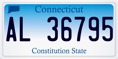 CT license plate AL36795