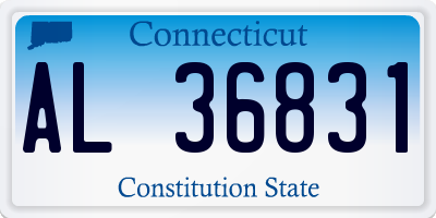 CT license plate AL36831