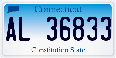 CT license plate AL36833