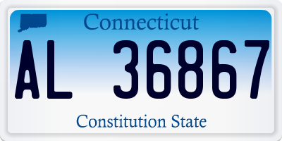CT license plate AL36867