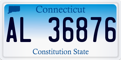 CT license plate AL36876