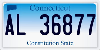 CT license plate AL36877
