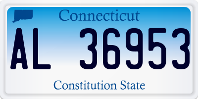 CT license plate AL36953
